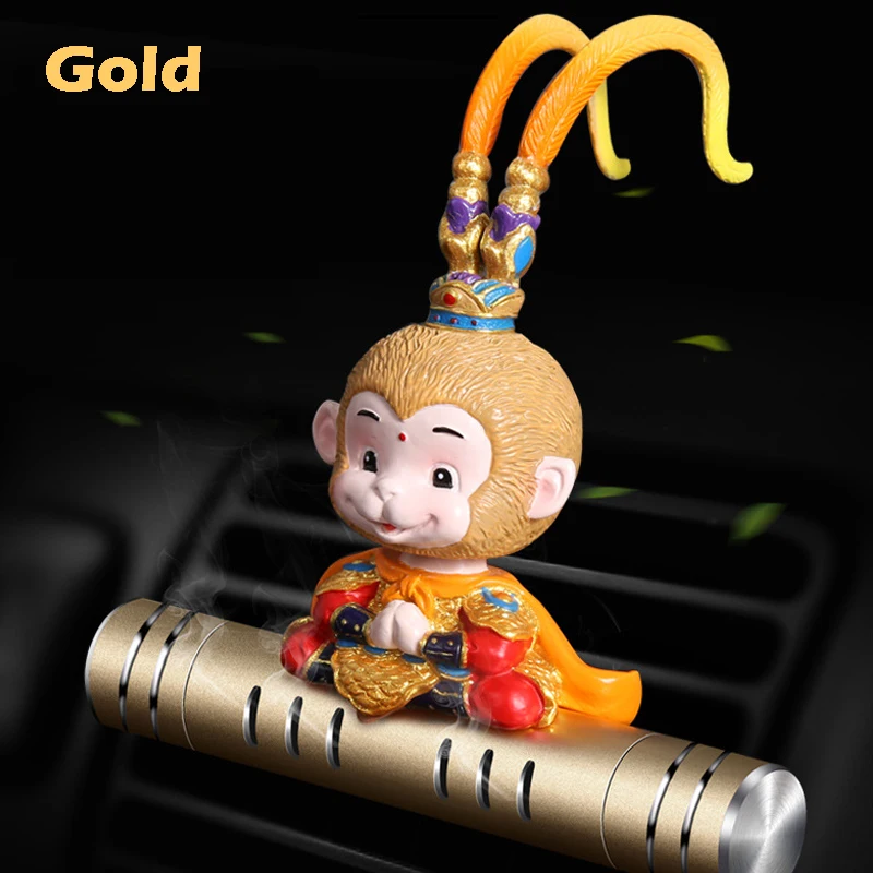 Us 21 64 14 Off New The Monkey King Car Interior Car Air Freshener Auto Outlet Perfume Vent In Solid Perfume Auto Car Accessories Sun Wukong In