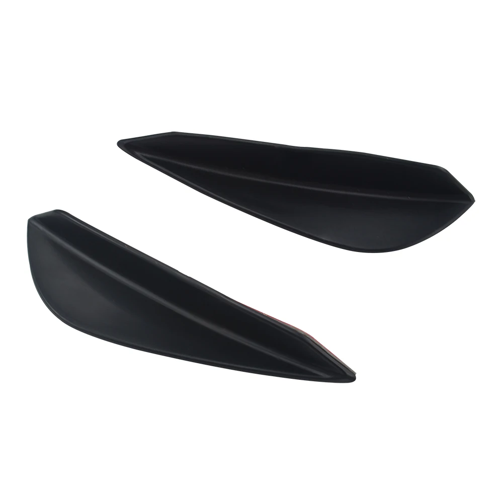4pcs Carbon fiber Color Fit Front Bumper Lip Splitter Fins Body Spoiler Canards Valence Chin WLR-SFB01-4