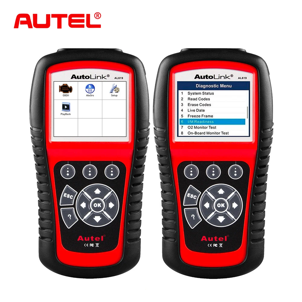 Autel AL619 OBD2 Scanner Car Diagnostic Tool Auto Fault Code Reader