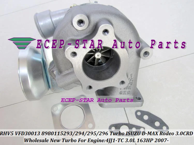 RHV5 VFD30013 VDD30013 VBD30013 8980115293 8980115295 Turbo Turbocharger For ISUZU D-MAX Rodeo 3.0 CRD 2007- 4JJ1-TC 3.0L 163HP (1) - 