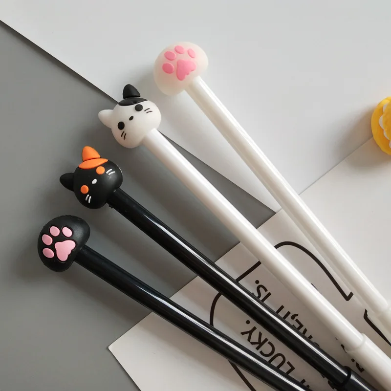 8 шт Arsmundi 0 5 мм гелевая ручка Kawaii милый Альпака кошка гелевые чернила нейтральная
