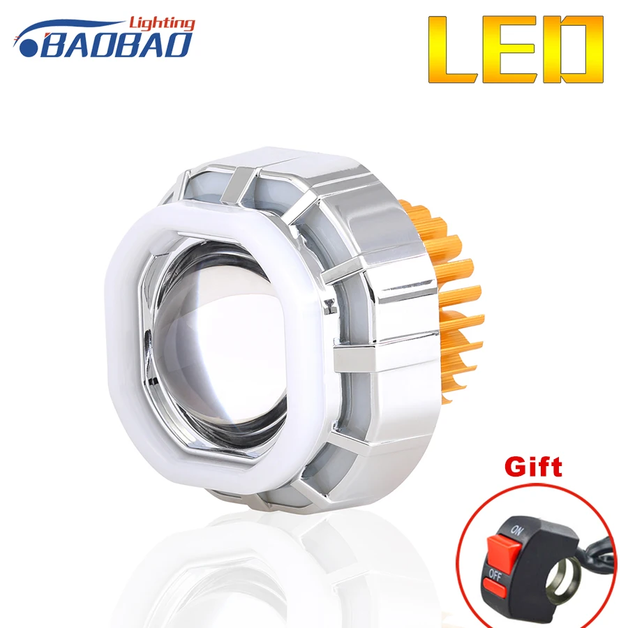 Buy BAOBAO 12 80v 2200lm Latest Square Motorcycle Led