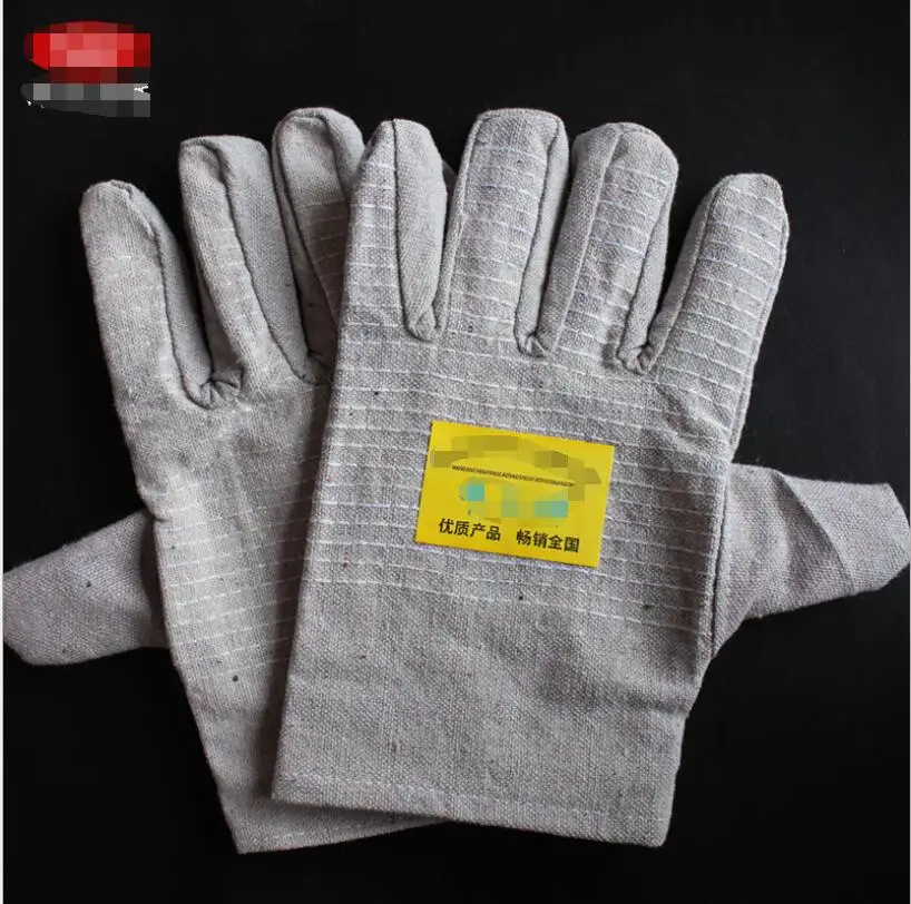 

Propane cloth 24 line full line double thick canvas protective gloves
