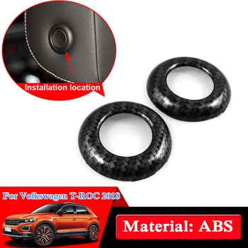 

Car Styling ABS Chrome Sequin For Volkswagen T-ROC 2018 Headrest Adjustment Sequin Internal Accessories Decoration Car Sticker