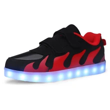 Светодиодный; Детские кроссовки с подсветкой; детская обувь для мальчиков обувь для девочек светодиодный ребенок светодиодный кроссовки для мальчиков и девочек светящиеся люминесцентные кроссовки
