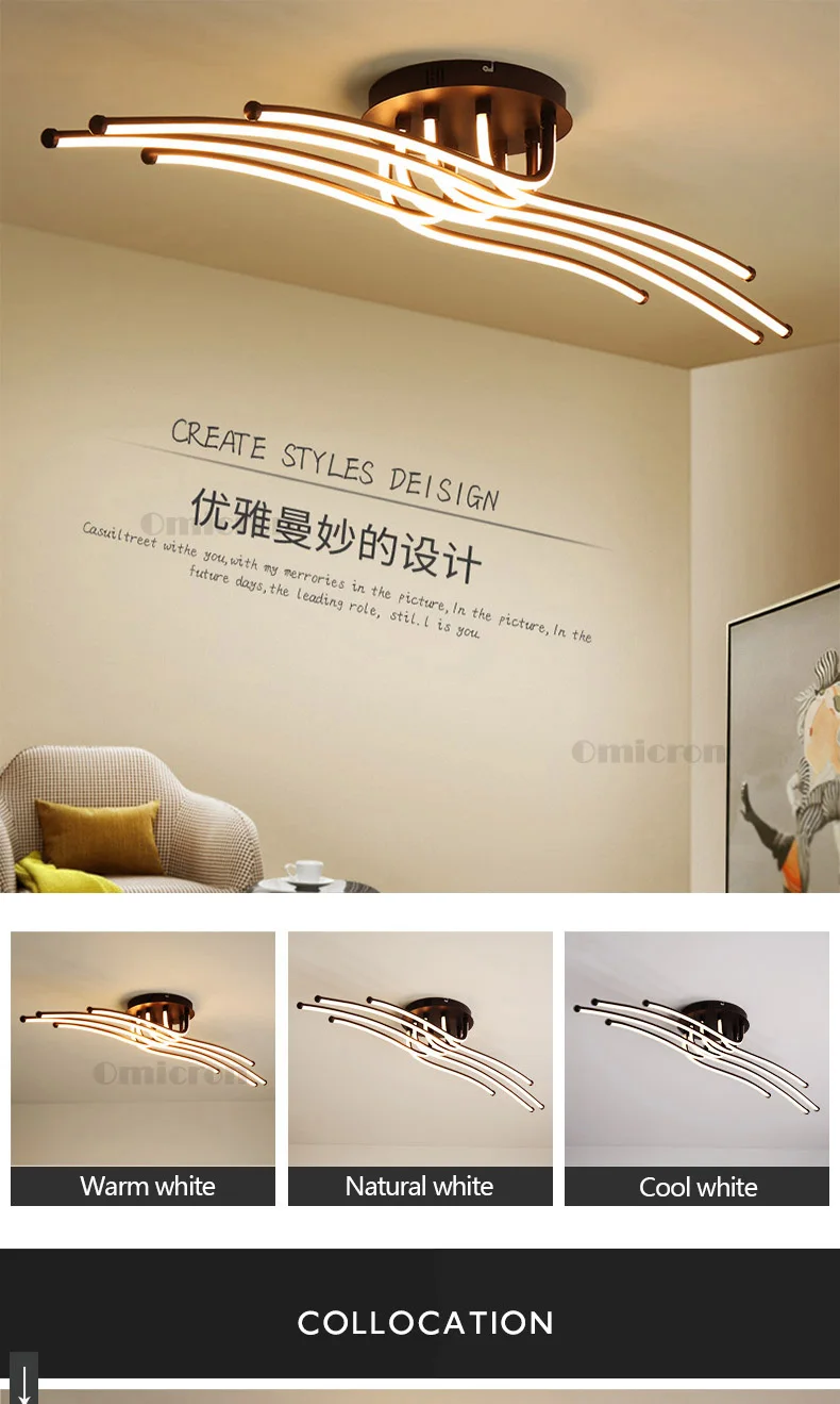 Современный светодиодный потолочный светильник креативный журнальный минимализм лампа для гостиной спальни домашнего освещения светильники алюминиевая потолочная лампа