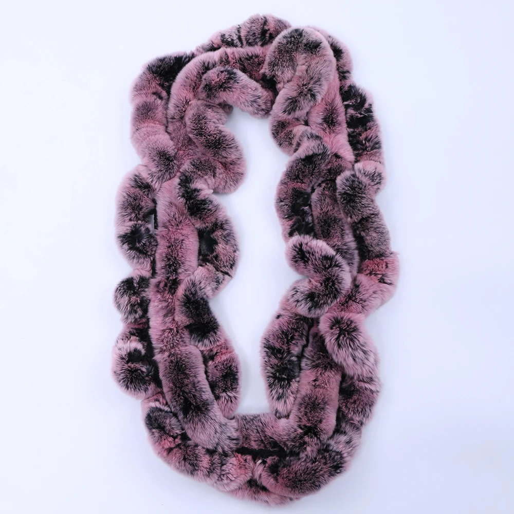 Женский шарф хомут зимний из натурального меха кролика хомут|scarf wrap|infinity scarfring scarf