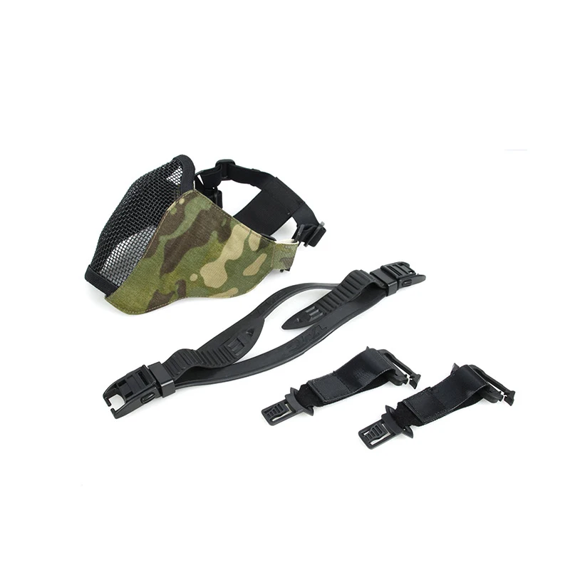 

Multicam Tropic PDW Soft Side 2.0 Mesh Mask half face MESH mask MTP Airsoft Protective half mesh mask MTP Paintball mesh mask