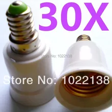 30 шт./лот E14 для E27 продлить основание светильника светодиодный свет Лампа патрон переходник преобразователь разъем