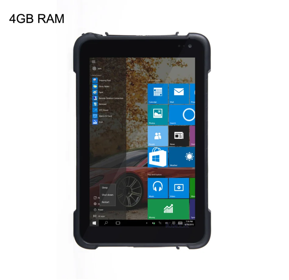 

Original Tablet PC Phone Rugged Windows 10 IP67 Waterproof 8" Intel Quad Core 4GB RAM 64GB ROM OTG 4G LTE Ublox GPS 8500mAH