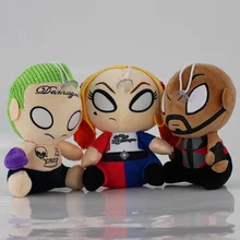 20cm Suicide Squad Joker Harley Quinn Deadshot Plush Soft Stuffed Doll Toy pendant with sucker