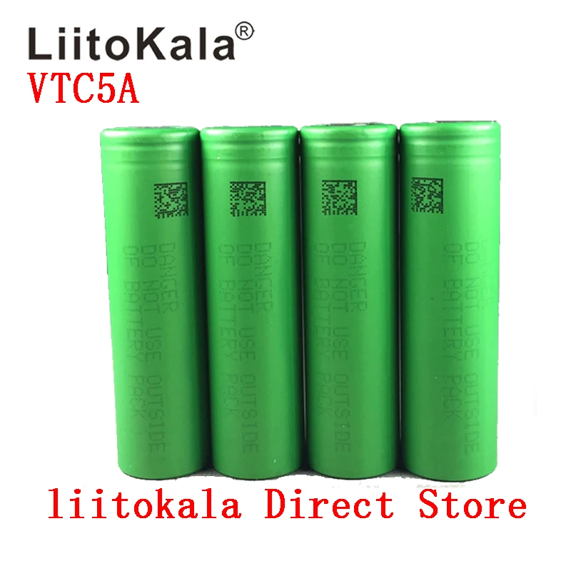liitokala 3.7V 2600mAh VTC5A rechargeable Li ion battery 18650 Akku  US18650VTC5A 35A Toys flashlight|battery 18650|li-ion battery18650 battery - AliExpress