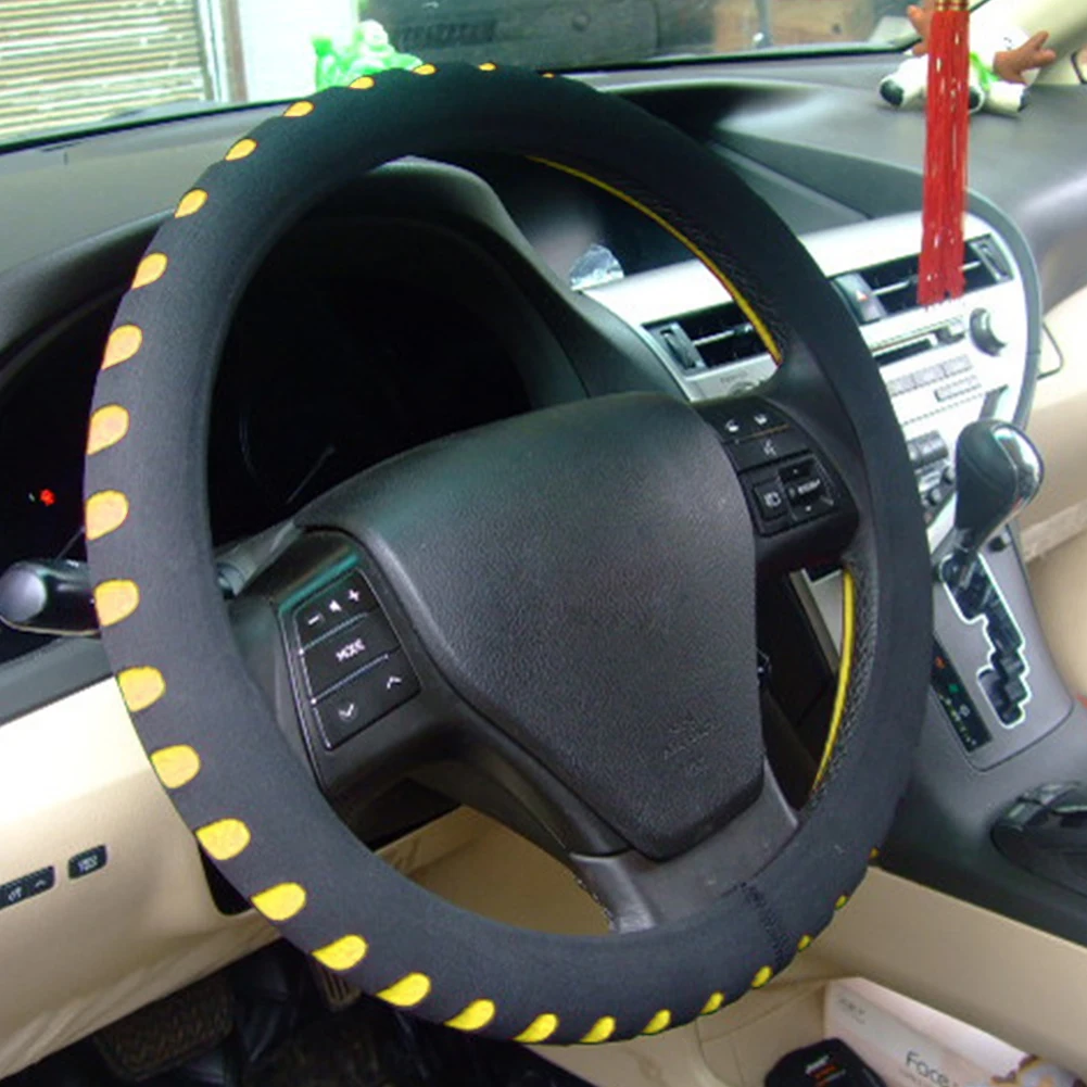 

Car Steering Wheel Cover Universal Car Protector Accessories Diameter 38cm EVA Material Automotive Steering Protector