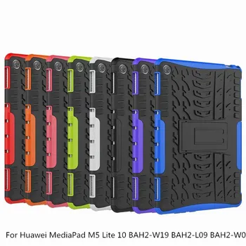 

Heavy Duty 2 in 1 Hybrid Durable Case For Huawei MediaPad M5 Lite 10 BAH2-W19 BAH2-L09 BAH2-W09 10.1" TPU+Hard PC Cover + film