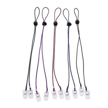 

5Pcs Napkin Clip Napkin Bib Chain Flexible Lanyard Napkin Holder Adjustable Napkin Retaining Clamp Kitchen Accessories