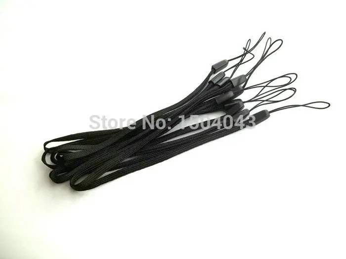 

Black Wrist Hand Strap For Camera USB Flash Drive mp3 mp4 PSP Wallet Leather case keychain Charm rope