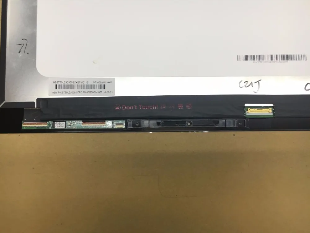 Новый 14 дюймов 4K LCD сенсорный экран для Lenovo Yoga 910 14IKB 80VF 5 pro B140HAN03.2 дигитайзер в