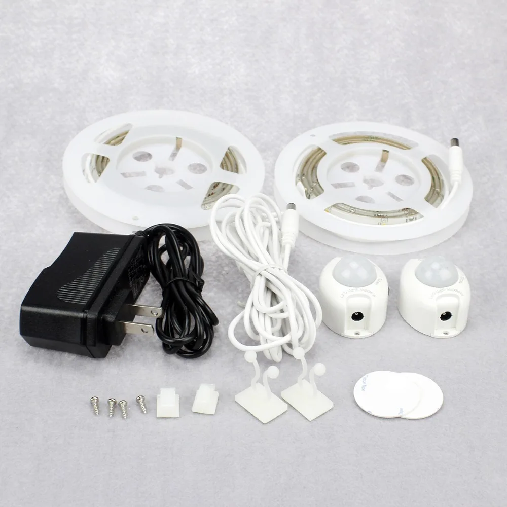 

Smart Night Light Motion Activated Bed Light Flexible LED Strip Sensor Night Light Illumination with Automatic Shut Off Timer