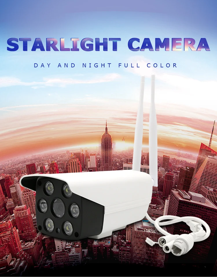 

SmartYIBA StarLight IP Bullet Camera 1080P 3MP IP66 Waterproof Outdoor CCTV Camera Video Surveillance Security Camera P2P Motion