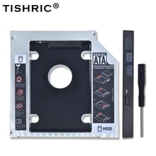 TISHRIC Алюминий 2nd HDD Caddy 9,5 мм 12,7 мм SATA 3,0 Optibay коробка для жесткого диска корпус DVD адаптер чехол 2,5 SSD для ноутбука TISHRIC Алюминий 2nd HDD Caddy 9,5 мм 12,7 мм SATA 3,0 Optibay коробка для жесткого диска корпус DVD адаптер чехол 2,5 SSD для ноутбука