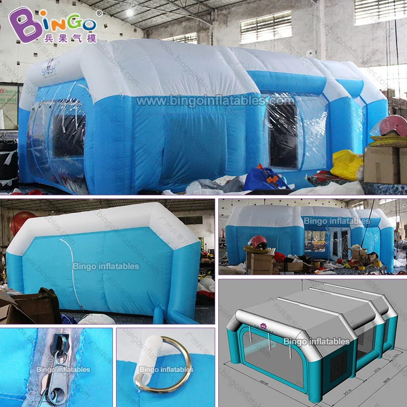  EXQUISITE CRAFT 6X5X2.5M inflatable spray paint tent for vehicle air filled painting car room toy b