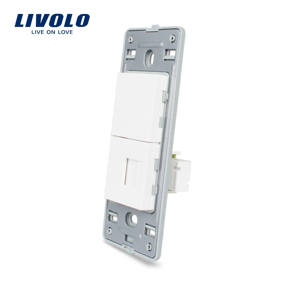 Livolo الولايات المتحدة قياسي وظيفة مفتاح ل الهاتف المقبس ، البلاستيك الأبيض المواد ، VL-C5-1T-11/12 Livolo الولايات المتحدة قياسي وظيفة مفتاح ل الهاتف المقبس ، البلاستيك الأبيض المواد ، VL-C5-1T-11/12