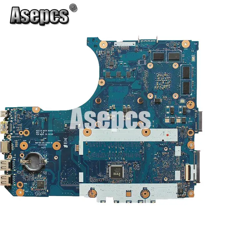 Asepcs N551JM материнская плата для ноутбука ASUS N551JM G551JM N551JW N551J N551 Тесты оригинальная материнская плата I5-4200H GTX860M