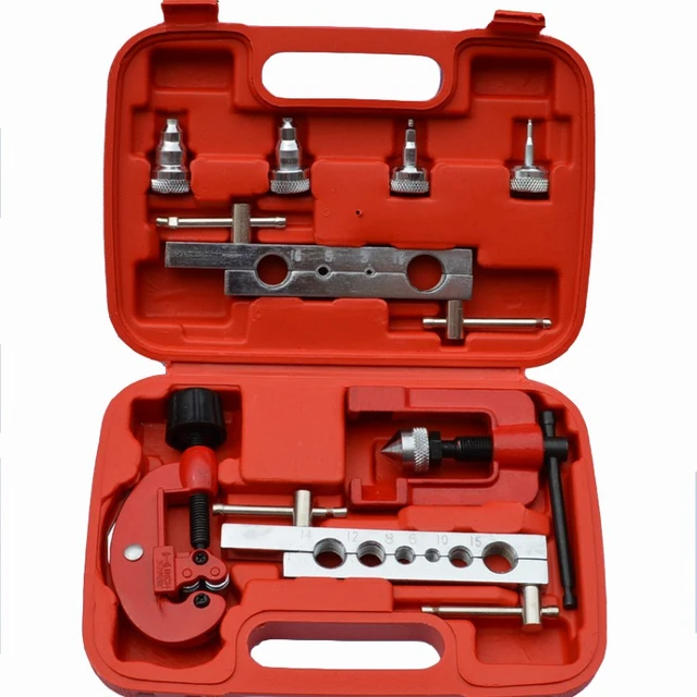 Kit d'évasement de réparation de tube de carburant de frein, ensemble d' outils de cintrage de coupe, tuyau de 1 , 4, 5 , 16, 3 , 8, 11 pièces  - AliExpress