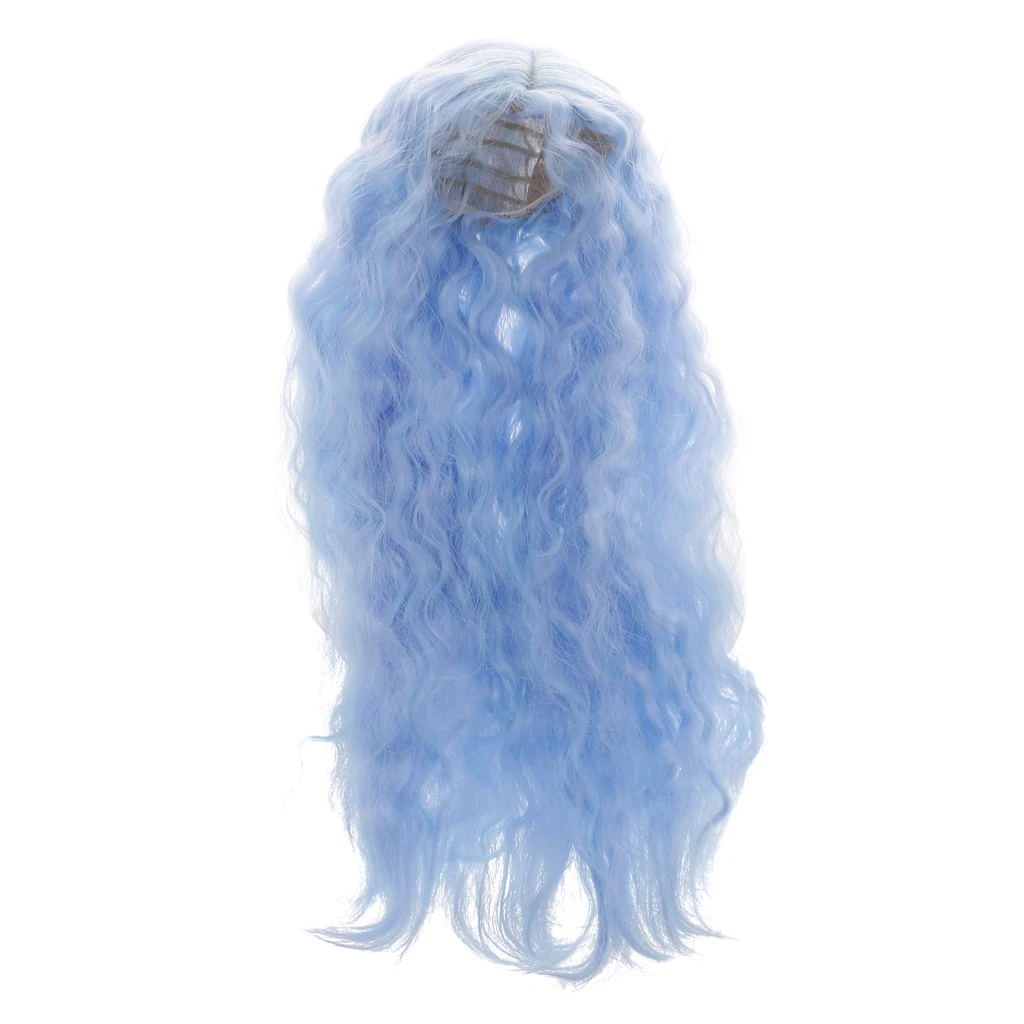 DIY милый сладкий средний пробор вьющиеся волосы парик шиньон для 1/6 BJD SD кукла игрушка вечерние куклы-аксессуары замена волос