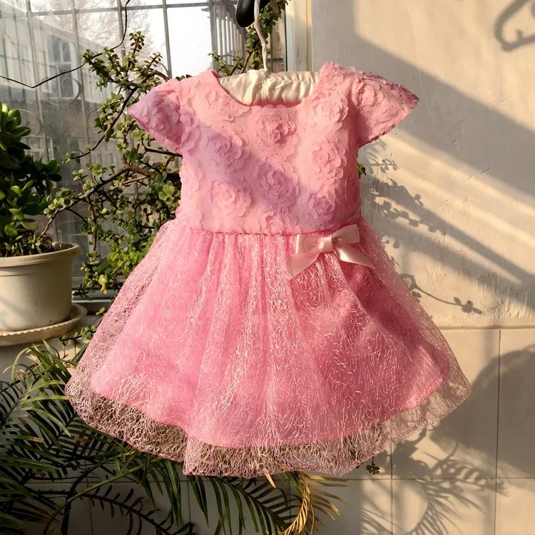 new 2015 baby girl summer dress baby girl flower dress newborn toddler one year old birthday