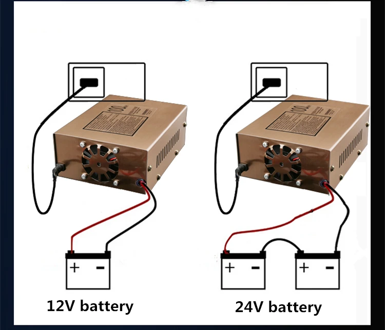 Новинка 220V Автомобильное зарядное устройство для грузовиков и мотоциклов интеллектуальное импульсное зарядное устройство 12 V/24 V