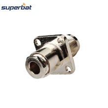Superbat 10 шт. радиочастотный коаксиальный разъем зажим TNC Jack женский с 4 отверстиями Панель Крепление для кабеля RG58, RG142, LMR195