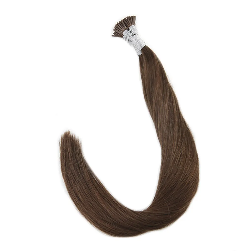 Skup Pełny połysk I końcówki przedłużanie włosów czysty kolor Fusion maszyna do włosów Remy ludzkie włosy 40 gramów Pre Bonded Extensions I Tip Hair