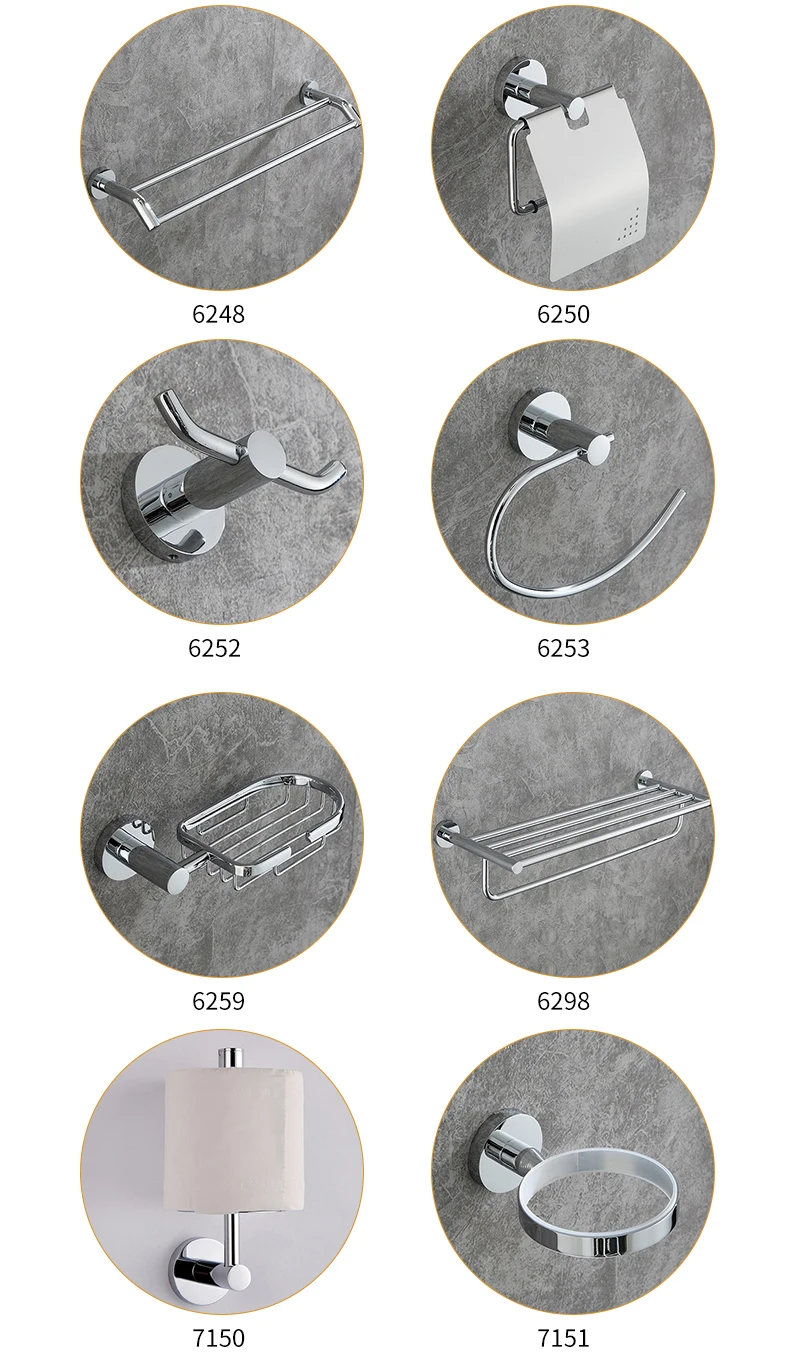 ZGRK хромированный набор лотков Держатель для полотенца лоток кольцо держатель крючки для одежды набор аксессуаров для ванной комнаты
