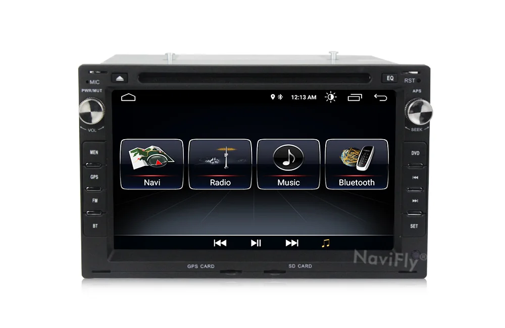 Flash Deal NaviFly Android 8.1 1024*600 Car dvd Player radio audio for Volkswagen Golf4 T4 Passat B5 Sharan GPS Navi WIFI BT SD USB 9