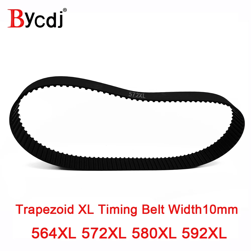 BycdjXL Ремень ГРМ 564XL/572XL/580XL/592XL резиновый шкив 10 мм ширина Закрытая петля