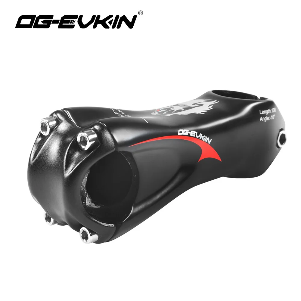 OG EVKIN Super Light Full Carbon Fiber Road Bike Stem 31.8mm Carbon MTB