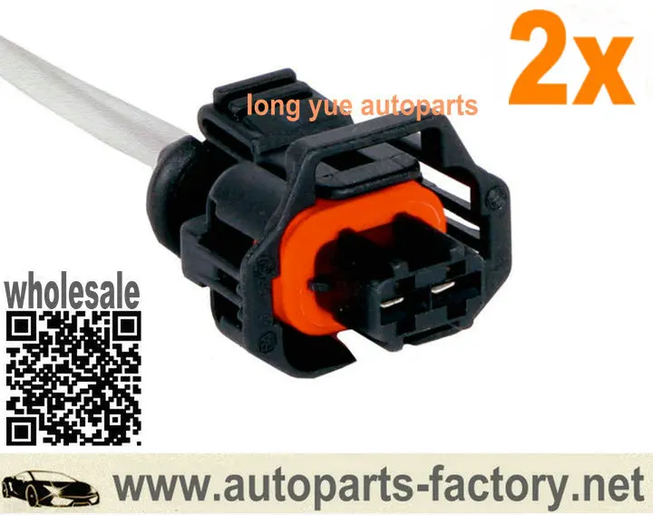 

long yue 2pcs Universal Connector Pigtail Fits Air Charge Temperature Sensor/Alternator/Engine Coolant Temperature Sensor 6