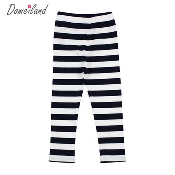 

2020 new fashion brand domeiland Children clothing cute print striped girls cotton tight baby legging pants clothes