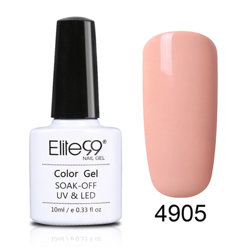 Elite99, 10 мл, Гель-лак телесного цвета, замачиваемый, карамельный цвет, эмаль, Гель-лак для дизайна ногтей, маникюр, УФ-гель для ногтей, лак - Цвет: MKL4905