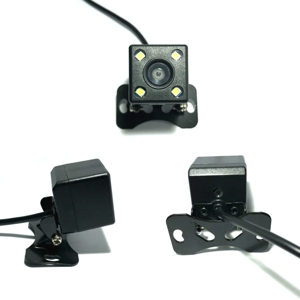 

MIZRONZIZI Car Rear View Camera 4 LED Night Vision Backup Reversing Auto Parking Monitor Reverse Camera HD Video Color Image