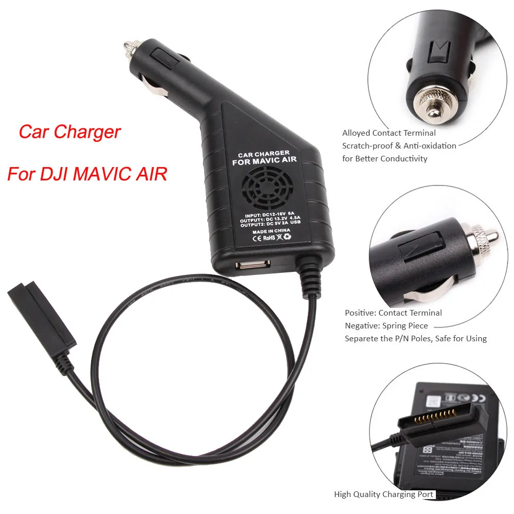 Buy 2 in1 USB Car Charger Remote Control Battery