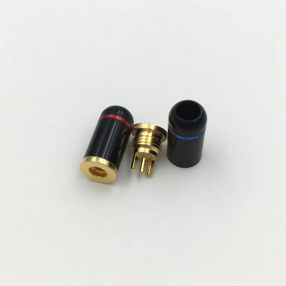 5 пар наушников MMCX DIY женский Булавки разъем для Shure ed5 SE535 прямые Форма DIY позолоченный штекер