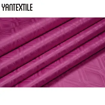 

YANTEXTILE Length 10 Yards African Brocade Fabric Guinea Bazin Riche Fabric Brocade For Women And Men Garment 2018 Latest Damask