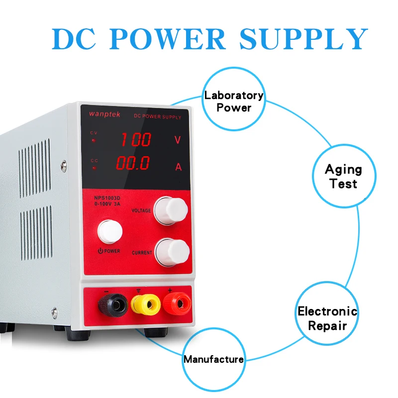 NPS 100V 3A Wanptek Регулируемый источник питания постоянного тока NPS1003D Регулируемый силовой модуль цифровой импульсный источник питания постоянного тока