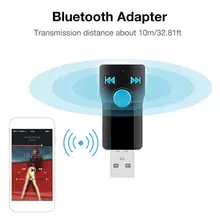Высококачественный USB Bluetooth аудио приемник AUX автомобильный динамик Bluetooth адаптер поддерживает TF карты функция воспроизведения музыки портативный