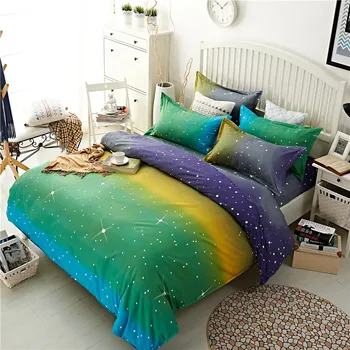 

Blue Starry Sky Bed Linen BS96 Single Double Twin/Queen Bedding Sets Duvet Cover Fitted Sheet Pillowcases Mattress Protector