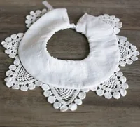 Bavoirs en dentelle 100% coton pour bébés filles de 0 à 3 ans, flambant neufs 5