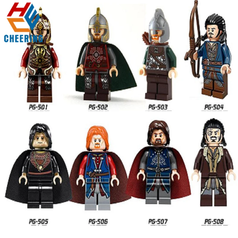 

20Pcs Building Block The Lord of the Rings Aragorn rohan King Theoden Boromir Medieval Castle For Kid Toy PG8031