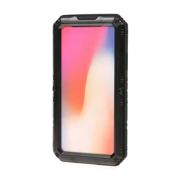 

Ip68 Waterproof Case For iPhone X Smart Phone Shockproof Dust Proof Snow-proof Aerial Aluminum Alloy Material Phone Case